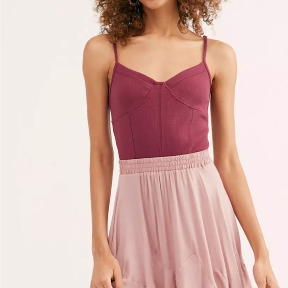 🎄Free People Intimately More In Love Corset Cami - Black - Picture 10 of 11